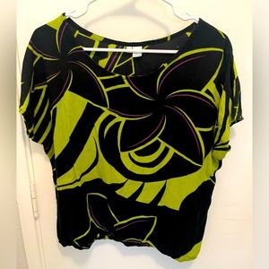 Aloha Print Blouse